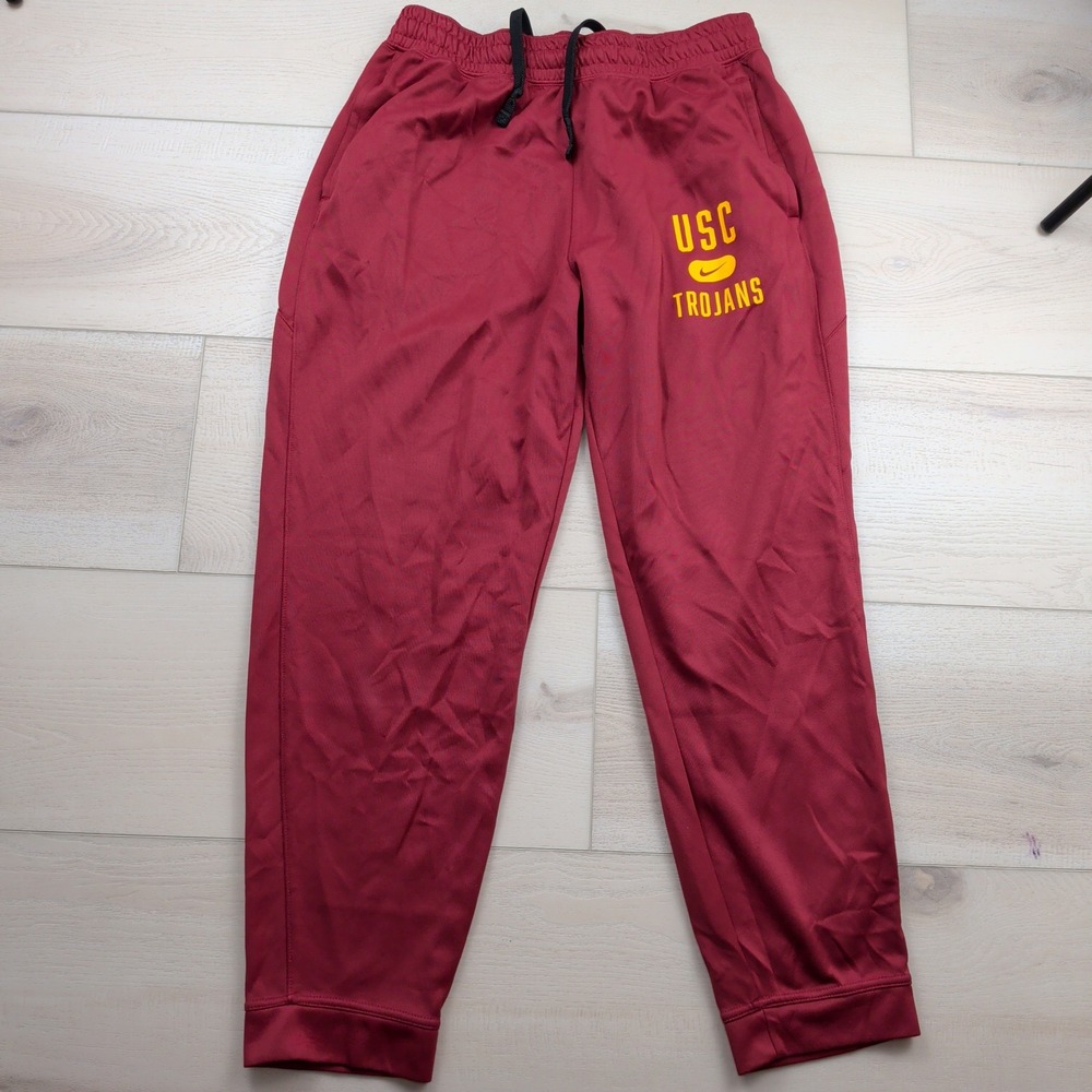 Nike USC Trojans Basketball Team Issue Warm-Up On-Court Pants Mens L DD6387-698